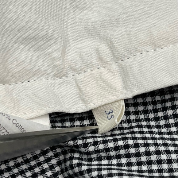 JCrew Shorts Gingham Black White Y2K Beach Summer Preppy Vacation Golf Grandpa - Picture 11 of 13